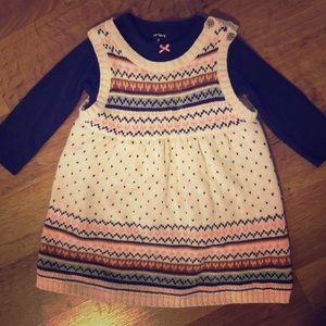 Carter’s 2 Piece Fair Isle Sweater Dress